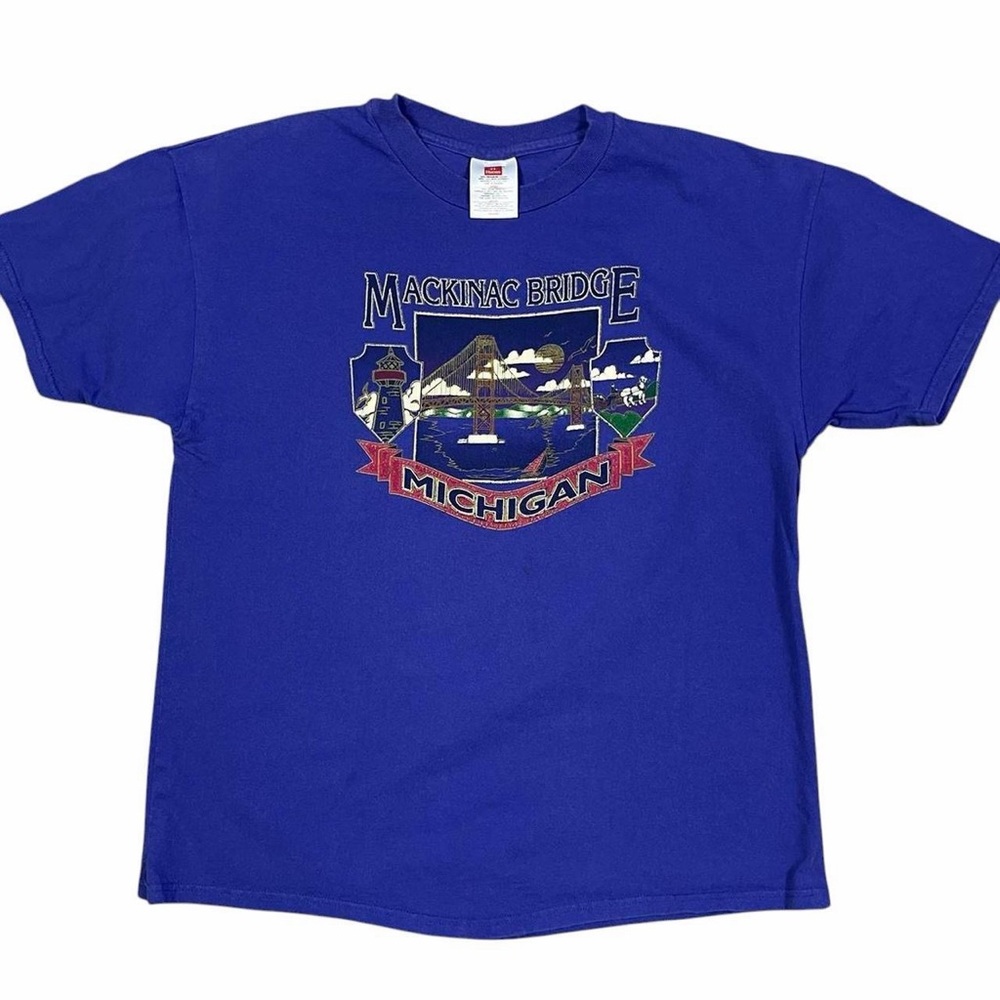 Y2K Mackinac Bridge Michigan T-shirt